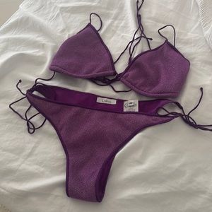 Oseree lumiere bikini purple size medium